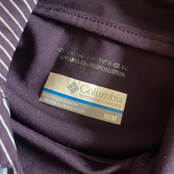 Columbia Cowl Neck Hoodie with Purple Stripes - Picture 4 of 4